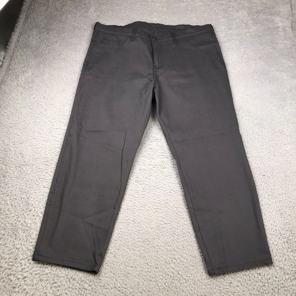 Blue Delta Jeans Mens 39x27 Gray‎ Mid Rise Straight JH08 Made In USA
